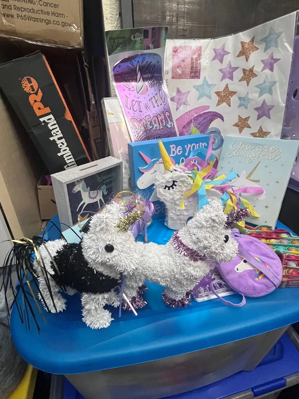Unbranded Purple Unicorn Party or Room Decor Bundle - Magical Decorations & Toys